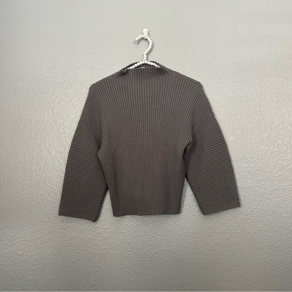 Urban Outfitters Sweaters - Urban Outfitters Mock Neck Ribbed Sweater Gray